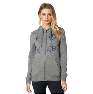 Fox Racing 2018 Womens Staged Zip Hoody - Heather Graphite