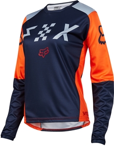 Fox Racing 2017 Womens Switch Jersey - Grey/Orange