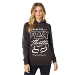 Fox Racing 2018 Womens Throttle Maniac Hoody - Black Vintage