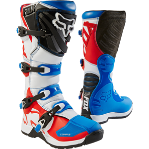 Fox 2017 Youth Comp 5 Special Edition Boots - Blue/Red