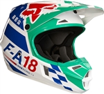 Fox Racing 2017 Youth V1 Sayak Full Face Helmet - Green