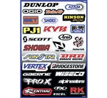 Factory Effex 2018 Metal Mulisha Sheet 1 Sponsor Sticker Kits