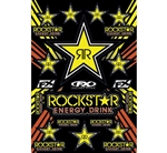 Factory Effex 2018 Rockstar Yellow Sponsor Sticker Kits