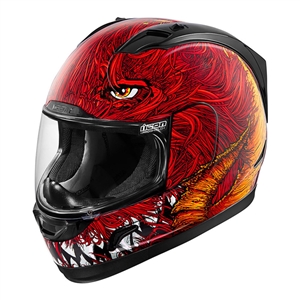 Icon 2018 Alliance Lucifur Helmet - Red