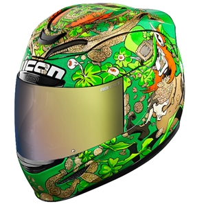 Icon 2018 Airmada Lepricon Helmet - Green