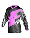 JT Racing 2018 Youth Flex Hi-Lo Jersey - Black/Pink