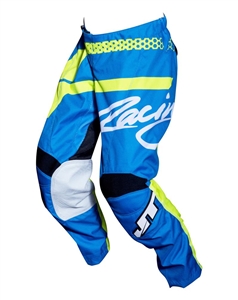 JT Racing 2018 Youth Flex Hi-Lo Pant - Cyan/Neon Yellow