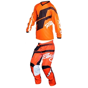 JT Racing 2018 Youth Flex Hi-Lo Combo Jersey Pant - Orange/Black