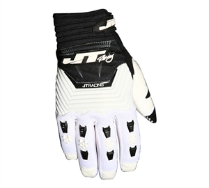 JT Racing 2017 Throttle Gloves - Black/White