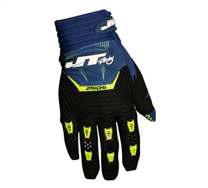 JT Racing 2017 Throttle Gloves - Navy/Black/Cyan