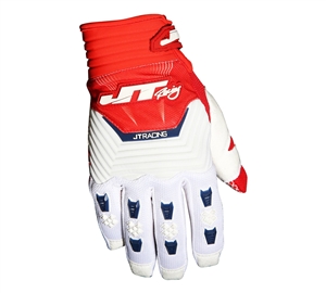 JT Racing 2017 Throttle Gloves - Red/White/Blue