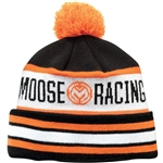 Moose Racing 2018 Drift Knit Beanie - Black/Orange