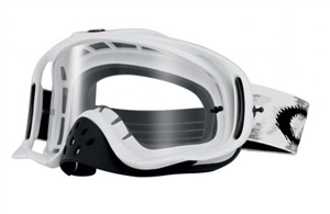 Oakley 2017 Crowbar MX Goggle - Matte White W/Clear Lens