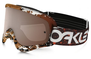 Oakley 2017 O-Frame MX Iridium Goggle - Factory Splatter Blood Org W/Black Iridium Lens