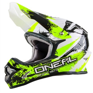 Oneal 2017 3 Series Shocker Full Face Helmet - Black/Neon Yellow