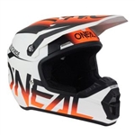 Oneal 2017 5 Series Blocker Full Face Helmet - White/Flo Orange
