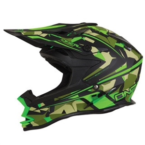 Oneal 2017 7 Series Evo Camo Full Face Helmet - Matte Green