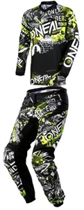 Oneal 2018 Element Attack Combo Jersey Pant - Black/Hi-Viz