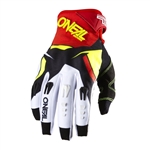 Oneal 2017 Hardwear Gloves - Flow-True Red/Hi-Viz