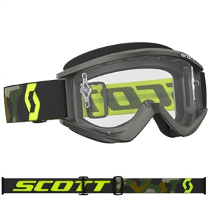 Scott 2017 Recoil Xi MX Clear Lens Goggle - Gray/Fluo Yellow