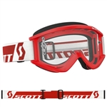 Scott 2017 Recoil Xi MX Clear Lens Goggle - Red