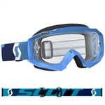 Scott - Hustle MX Clear Lens Goggle- Blue
