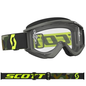 Scott - Recoil Xi MX Clear Lens Goggle- Gray/Fluo Yellow