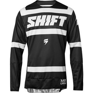 Shift 2017 Black Label Strike Jersey - Black/White