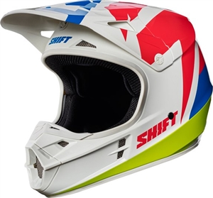 Shift MX - White Label Tarmac Helmet- White