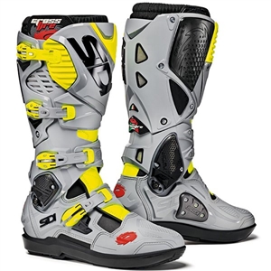 Sidi 2018 Crossfire 3 SRS Boots - Black/Ash/Flo Yellow