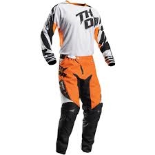 Thor 2017 Fuse Air Combo Jersey Pant - White/Orange