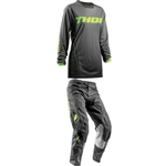 Thor 2018 Womens Pulse Dashe Combo Jersey Pant - Gray/Lime