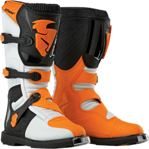 Thor 2017 Blitz Boots - White/Orange