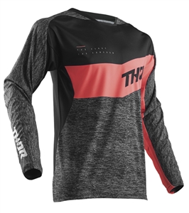 Thor 2018 Fuse High Tide Jersey - Black/Coral