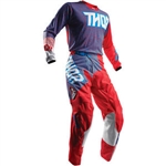Thor 2018 Pulse Geotec Combo Jersey Pant - Red/Blue