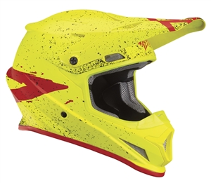 Thor 2018 Sector Hype Full Face Helmet - Fluorescent Acid/Red