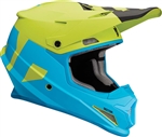 Thor 2018 Sector Level Full Face Helmet - Matte Blue/Lime