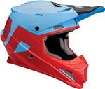 Thor 2018 Sector Level Full Face Helmet - Matte Blue/Red