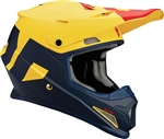 Thor 2018 Sector Level Full Face Helmet - Matte Navy/Yellow