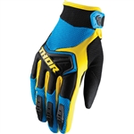 Thor 2017 Spectrum Gloves - Blue/Black/Yellow
