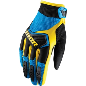 Thor 2017 Spectrum Gloves - Blue/Black/Yellow