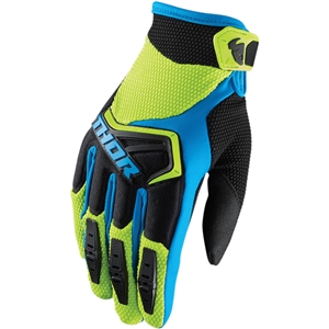 Thor 2017 Spectrum Gloves - Green/Black/Blue