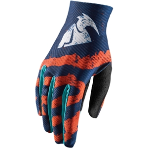 Thor 2017 Void Rampant Gloves - Orange/Teal