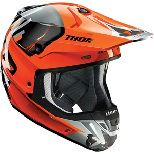 Thor 2018 Verge Vortechs Full Face Helmet - Orange/Gray