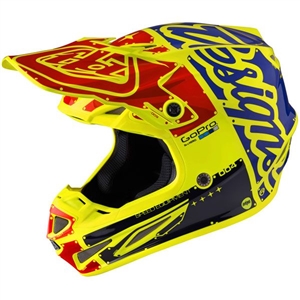 Troy Lee Designs -2017 SE4 Carbon Factory Helmet- Flo-Yellow