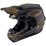 Troy Lee Designs - 2017 SE4 Carbon Pinstripe Helmet- Black