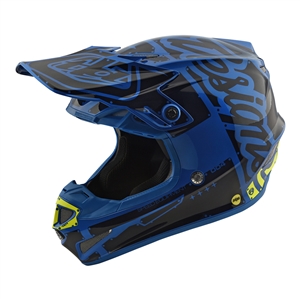 Troy Lee Designs - 2018 SE4 Polyacrylite Factory Full Face Helmet - Blue