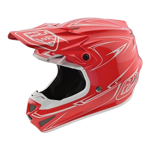 Troy Lee Designs - 2018 SE4 Polyacrylite Pinstripe Full Face Helmet - Red