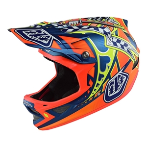 Troy Lee Designs 2017 MTB D3 Longshot Full Face Helmet - Orange