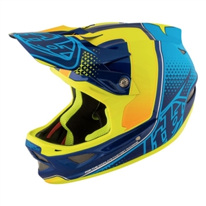 Troy Lee Designs 2017 MTB D3 Starburst Full Face Helmet - Yellow